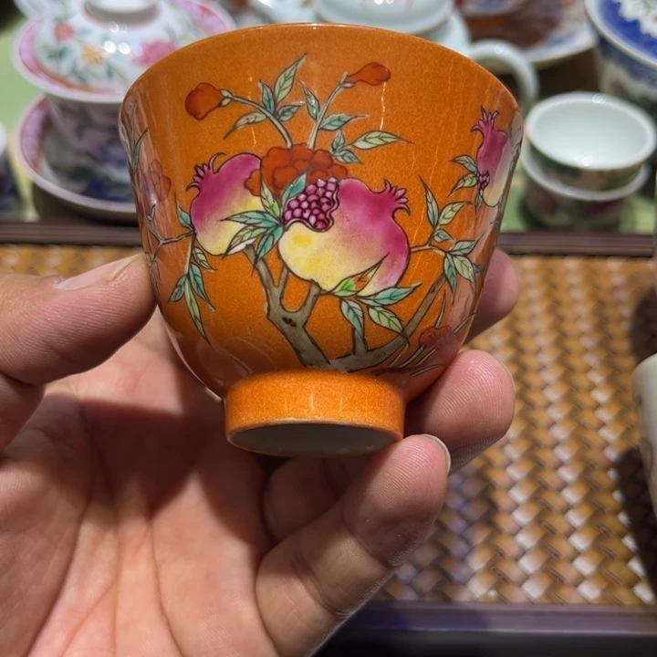 纯手精品盖碗茶杯