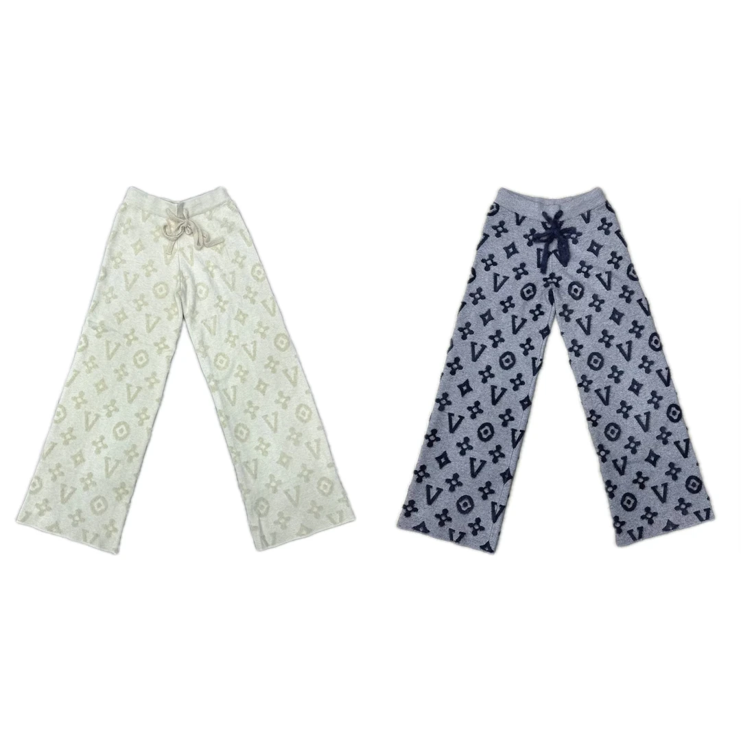 【西西推荐】老花高级感宽松显瘦垂感松紧腰直筒阔腿裤SJ