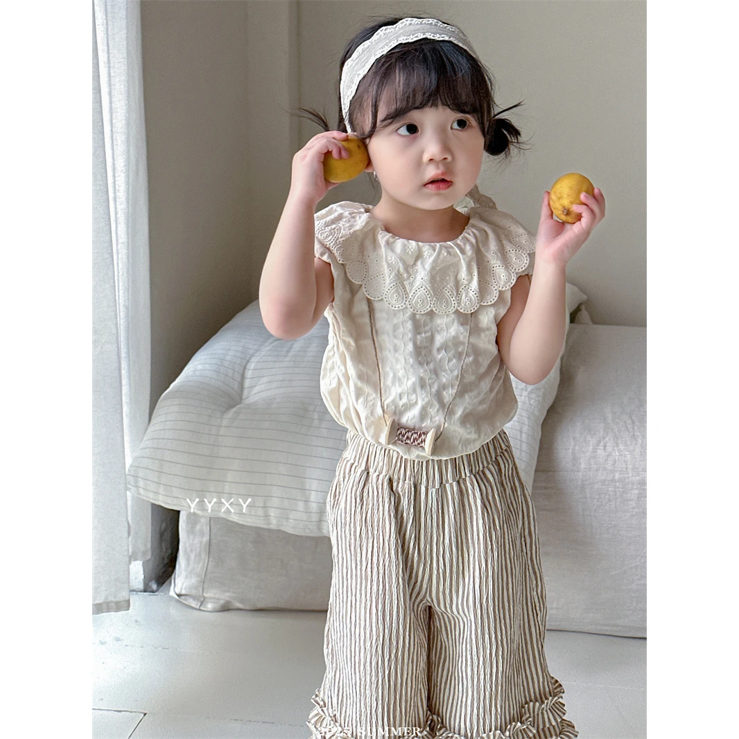 呦呦小伊·25夏~花边领娃娃衫两件套YY68065（汉服）