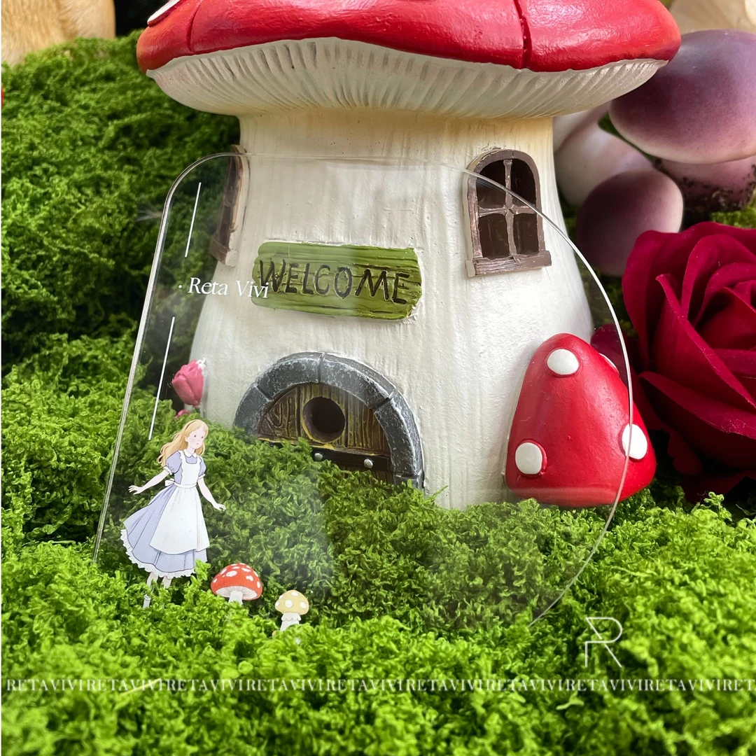 RETA VIVI 爱丽丝美甲调色盘 亚克力透明甲油调色盘