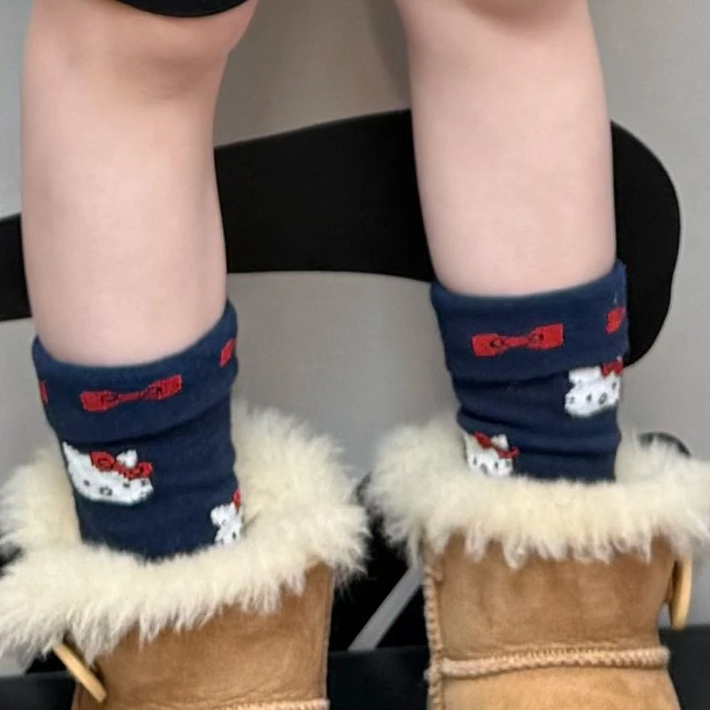 大金定制宝宝必备KT猫卡通印花棉感弹力袜