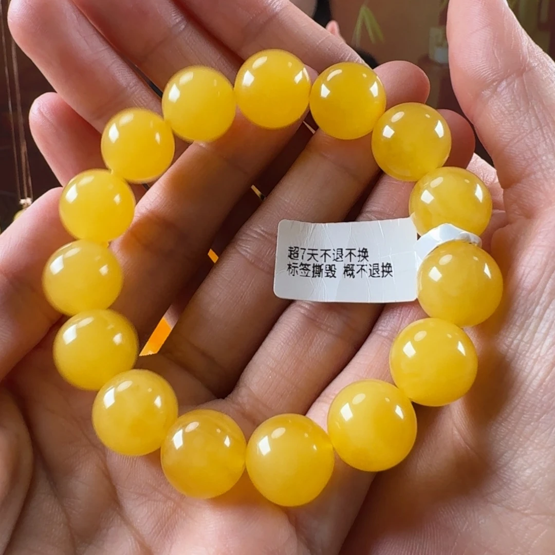 蜜蜡毛衣链未镶嵌