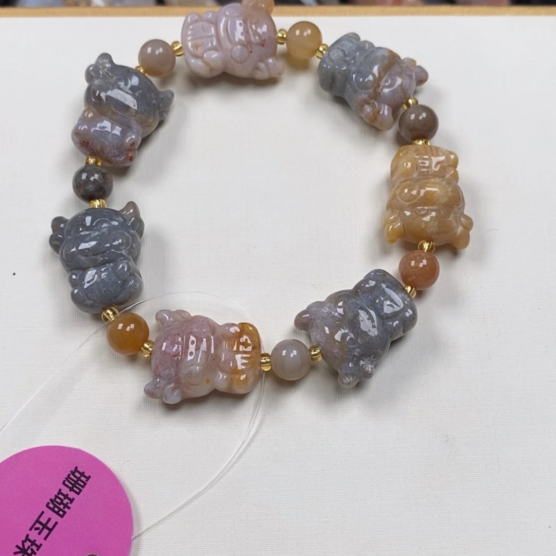 硅化玉未镶嵌手串