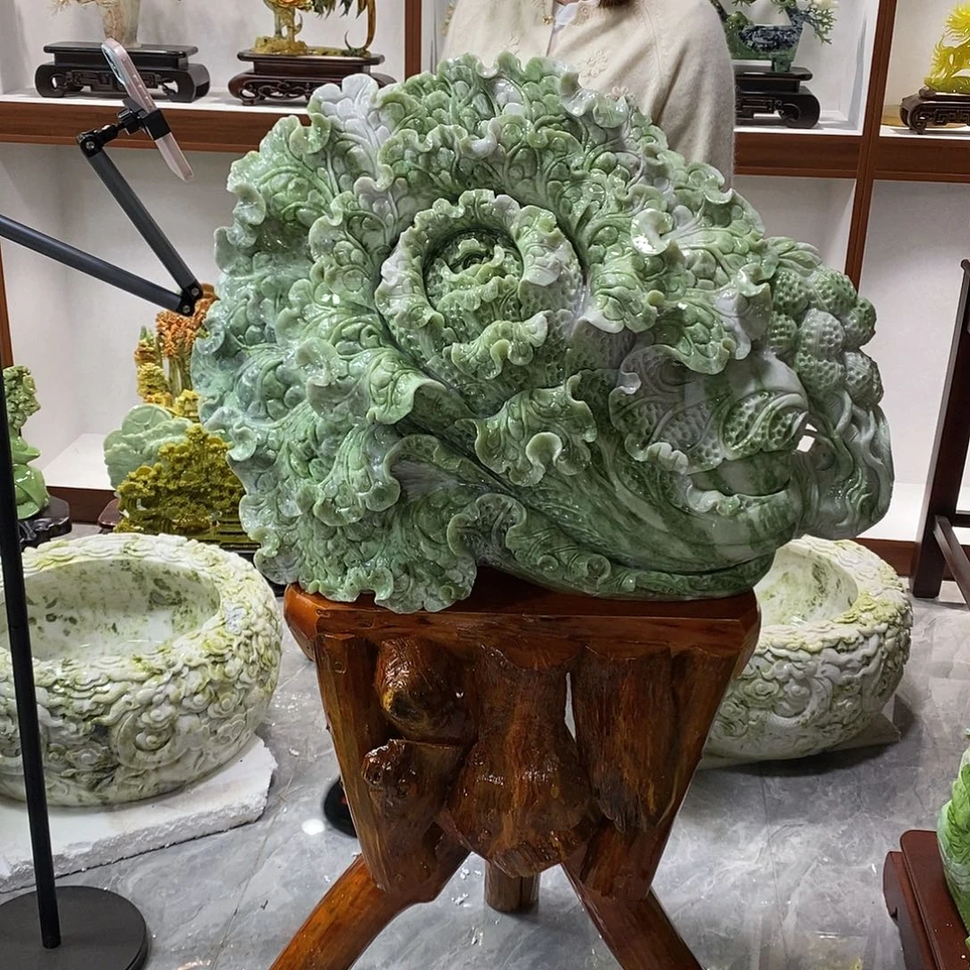 曹***丽玉山水摆件 玄关摆件