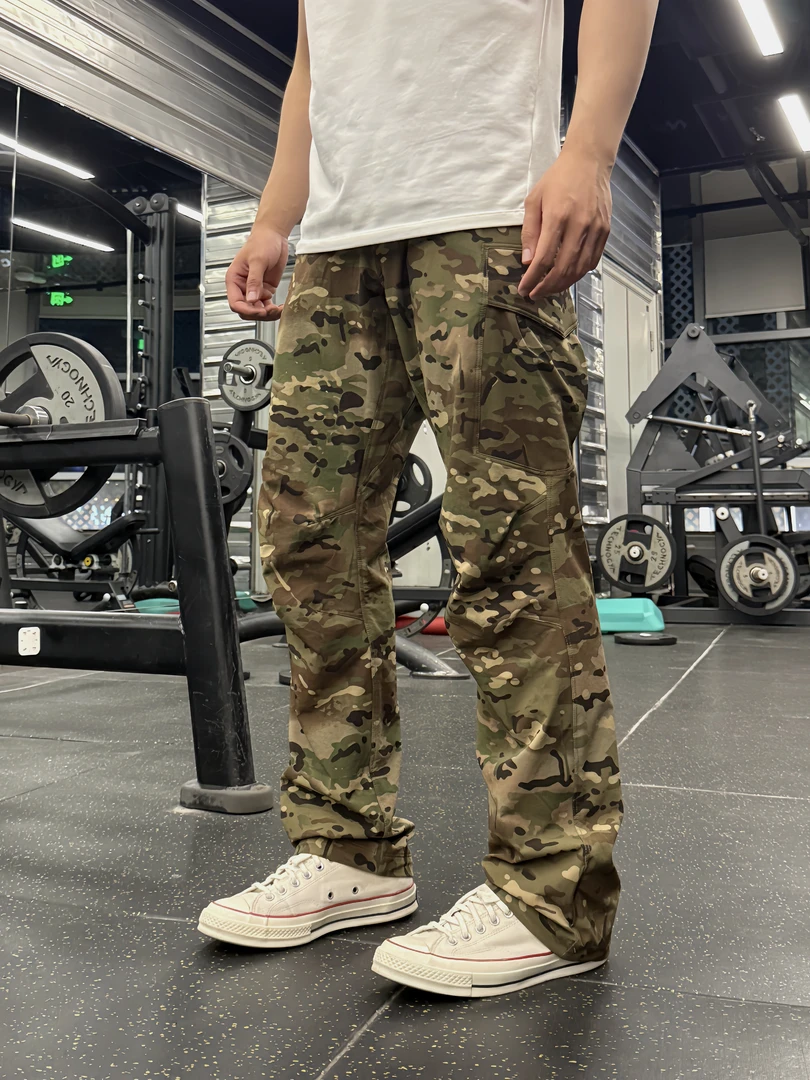 【TUG】军鸟透气软壳战术裤男弹力面料迷彩多口袋户外休闲工装裤