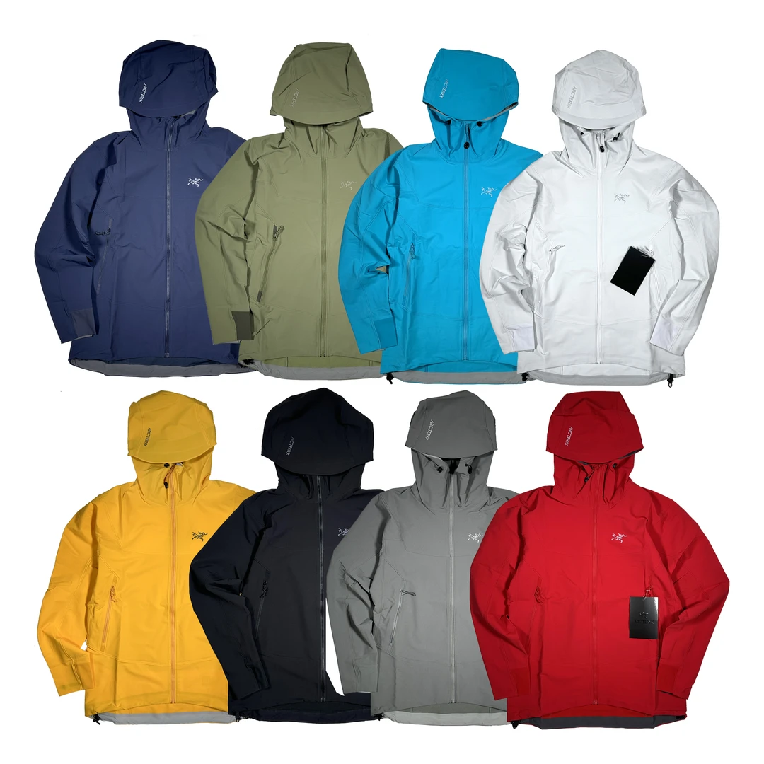 Arcteryx始祖鸟 GAMMA hoody  Logo徽标防风防水透气连帽衣夹克