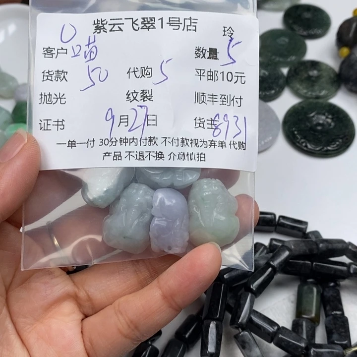 喵***猪翡翠未镶嵌颈饰翡翠