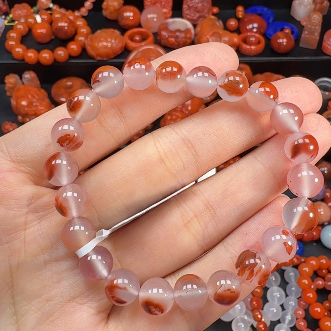 南红玛瑙未镶嵌手串8.5mm