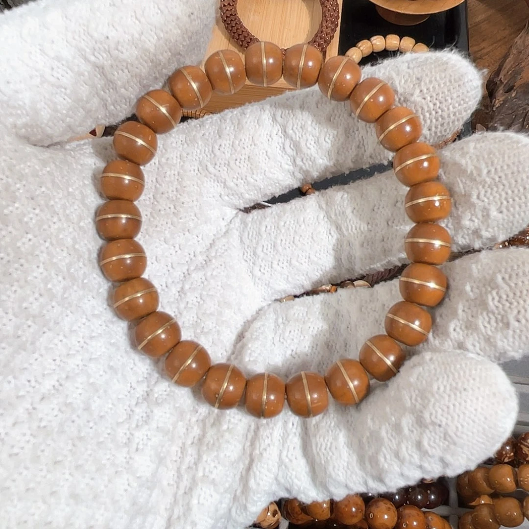 紫金鼠手串卡9+一线药师汉堡珠实心