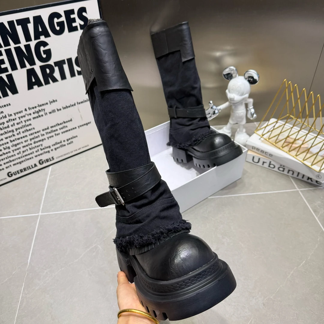 878-80欧货个性时尚洋气裤腿高靴