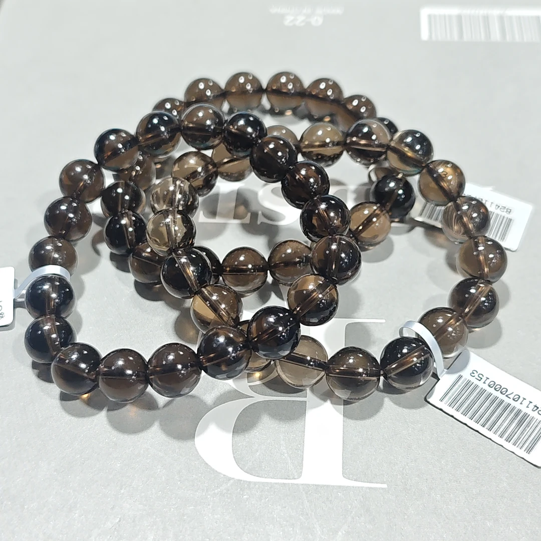 【书记甄选】天然茶水晶单圈手链 多样性发一件 约10mm YM2617