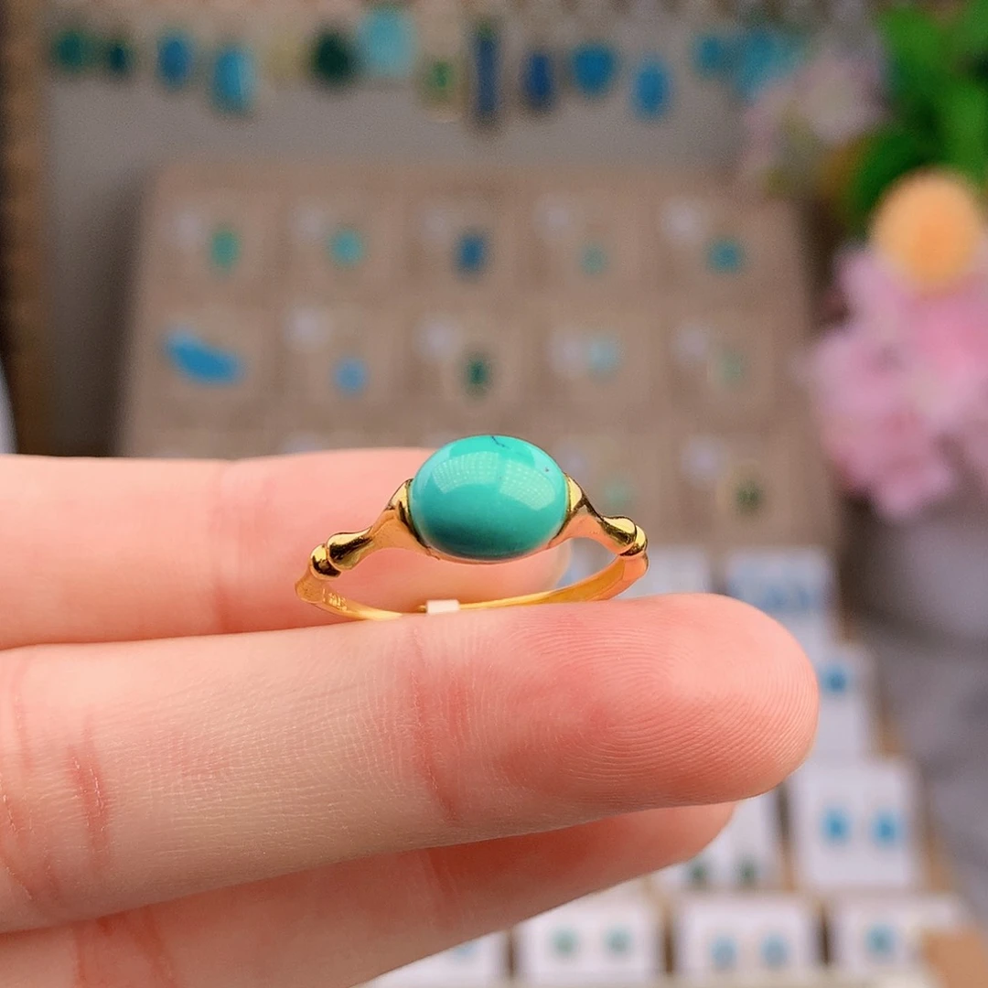 绿松石银S925镶嵌颈饰