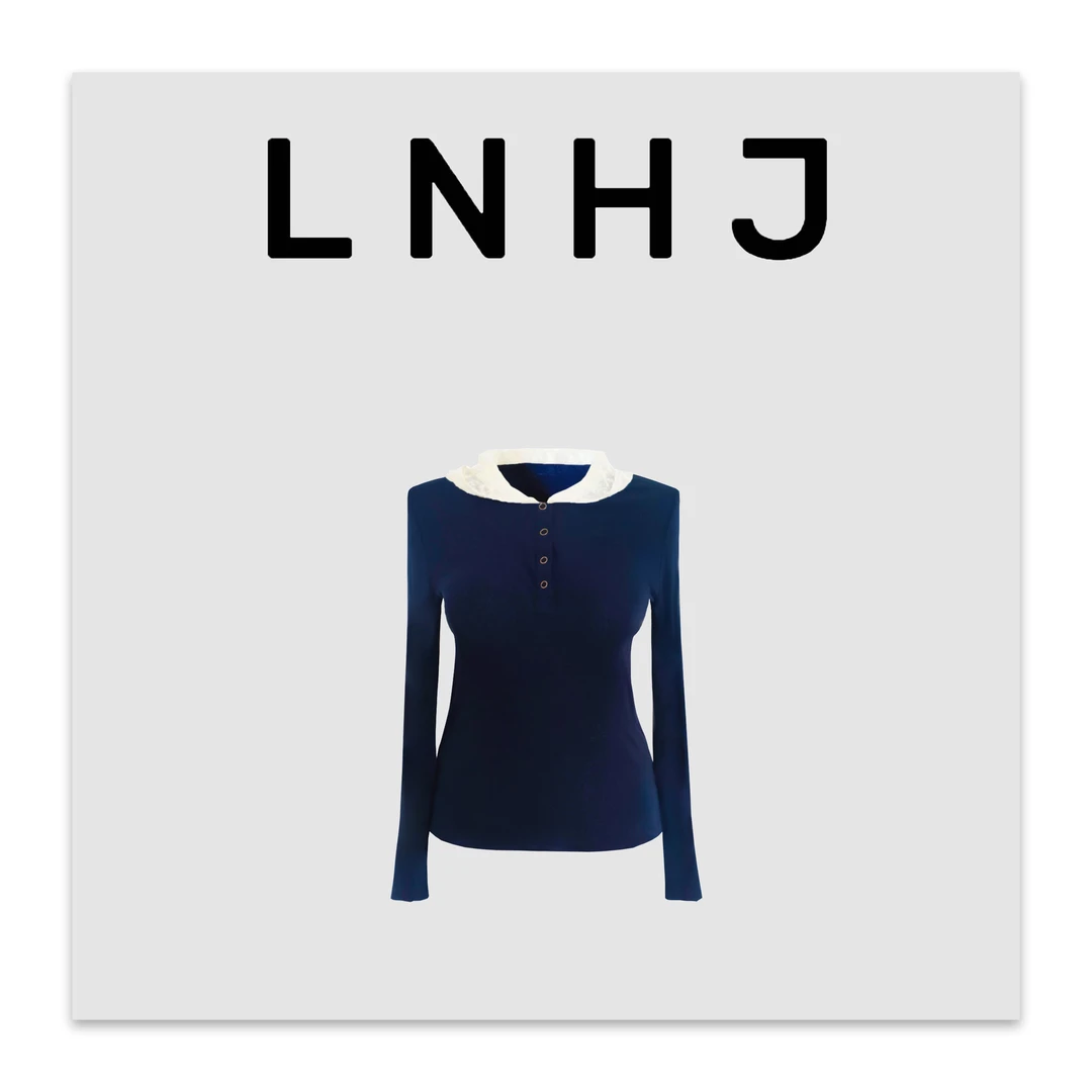 LNHJ【暮光之城】精致蕾丝帽天丝羊毛长袖内搭T恤