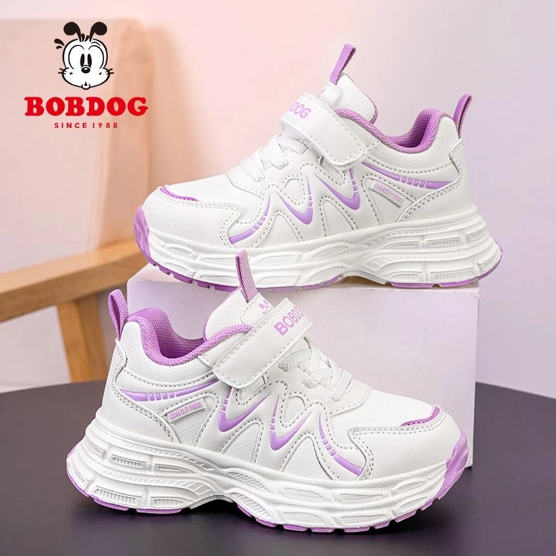 巴布豆女童运动鞋2025春秋新款儿童防滑轻便跑步鞋男童休闲老爹鞋