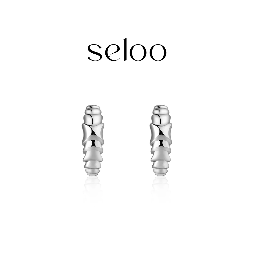 铜合金耳饰  【苗苗班专属】Seloo【可颂牛角包耳钉】饰品SE501R301