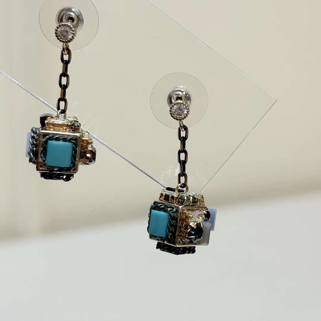 铜合金耳饰 银针 56970 好啊商店 复古圆形耳钉