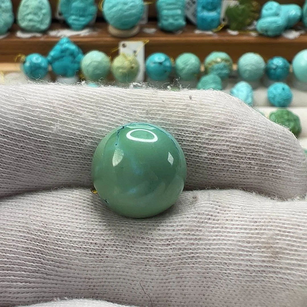 绿松石圆珠 未镶嵌