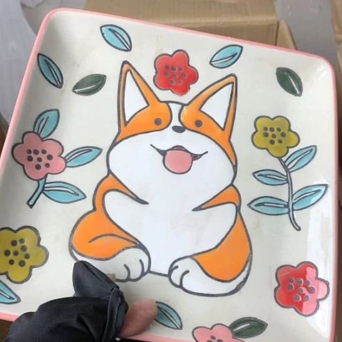 盘陶瓷制品满25拼单发货默认微瑕