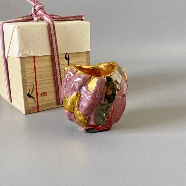 日本陶艺师市川透作. 主人杯. 酒吞杯. 容量95. 原箱带陶历