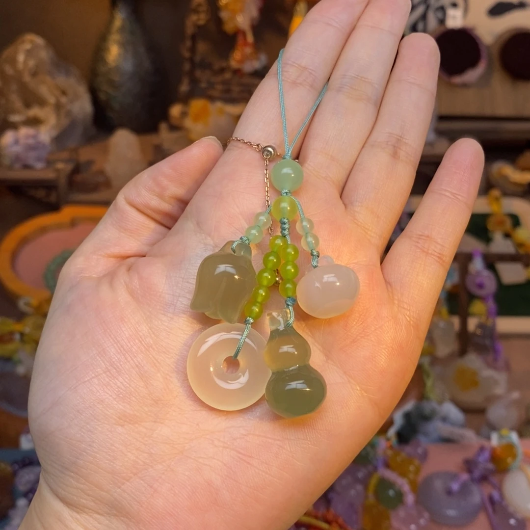 玛瑙/玉髓未镶嵌车挂
