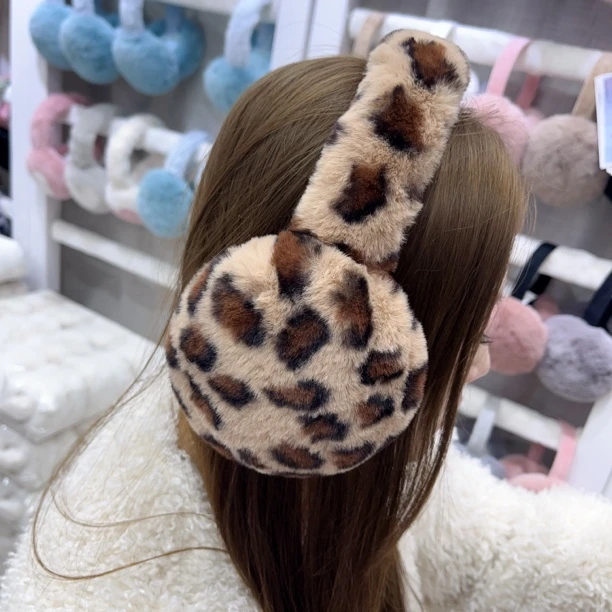 N117豹纹款折叠耳罩