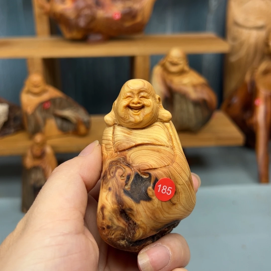 小***李木崖柏木摆件手把件