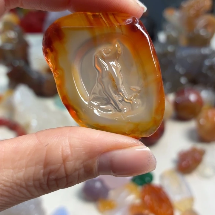 玛瑙/玉髓未镶嵌吊坠(不含链)