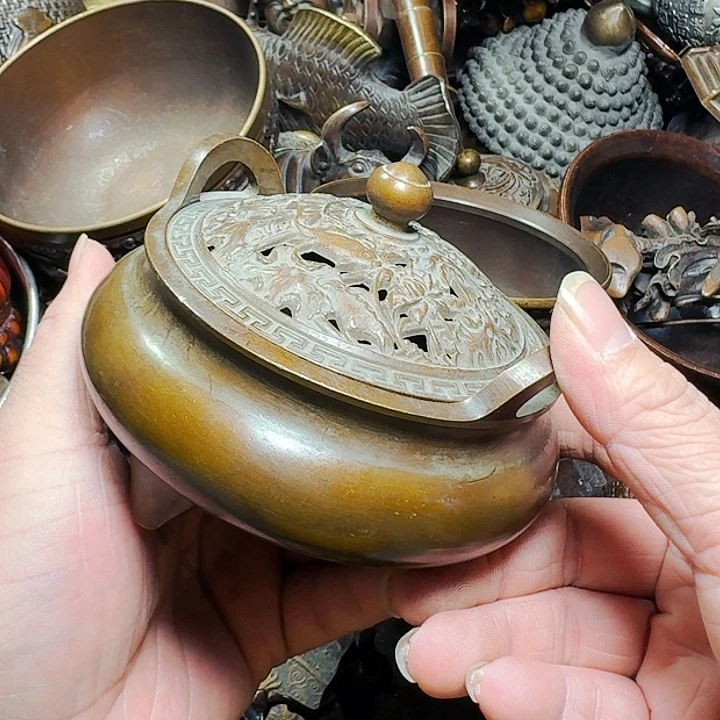 铜器摆件收收藏藏