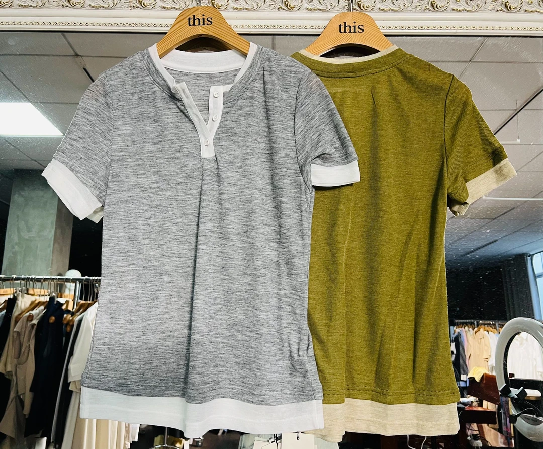 薄款常规款套头短袖毛针织衫10112124