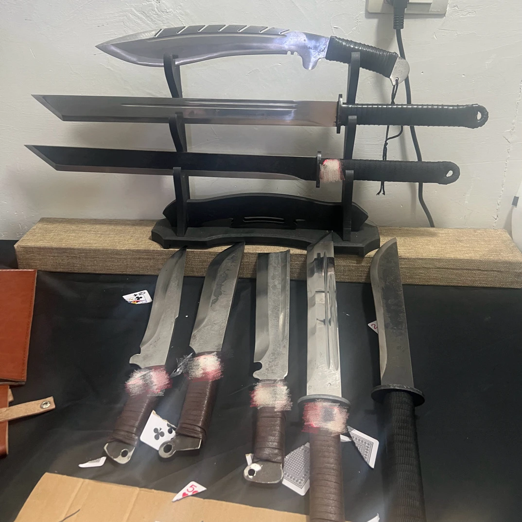 龙泉刀剑手工一体锰钢唐横刀户外车载防身冷兵器武术锻打