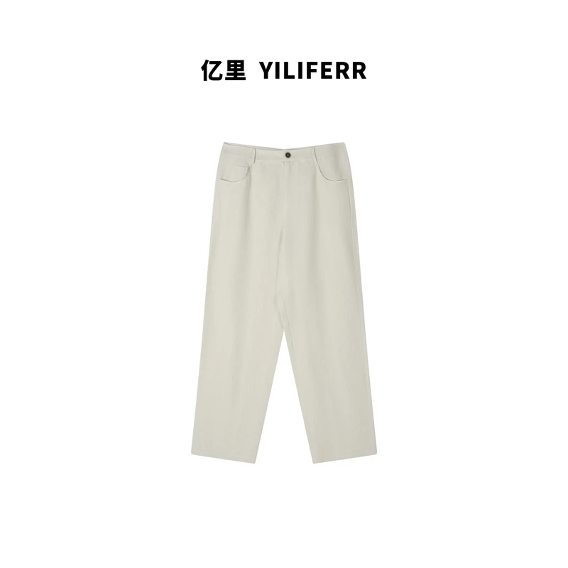 【YILI大码品牌】100亚麻休闲舒适休闲裤 Y0383