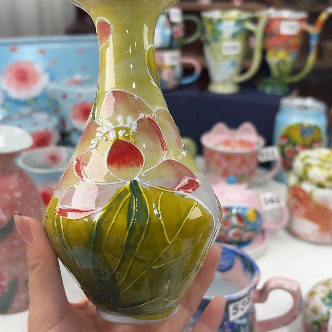 景德镇手绘高温釉下彩陶瓷茶具