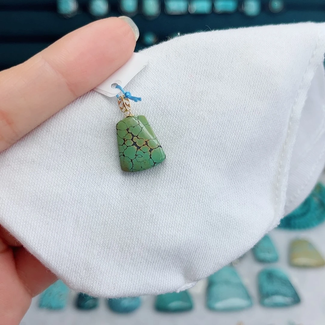 绿松石18K金镶嵌绿松石