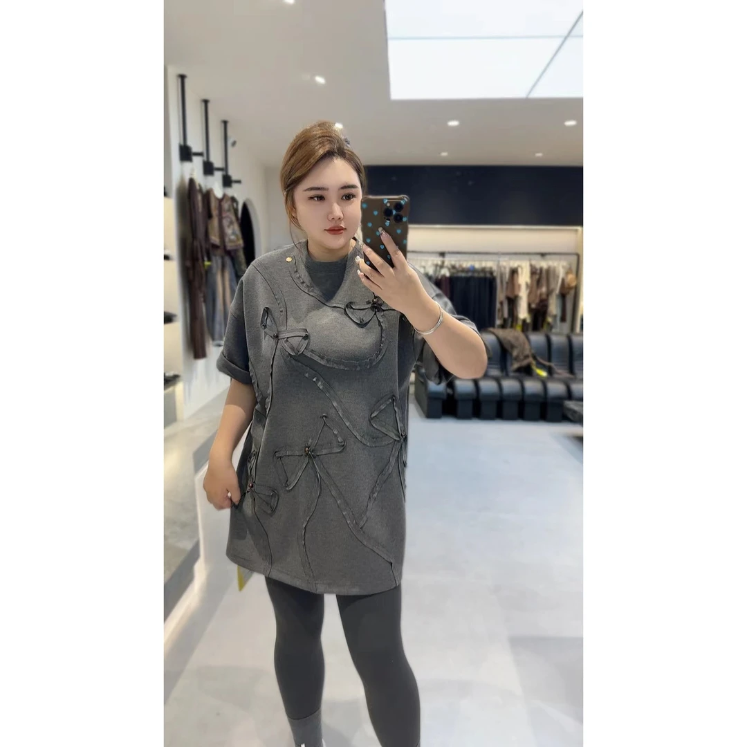 168欧韩集合店| T恤独特剪裁蝴蝶结~穿出街头时尚感6396