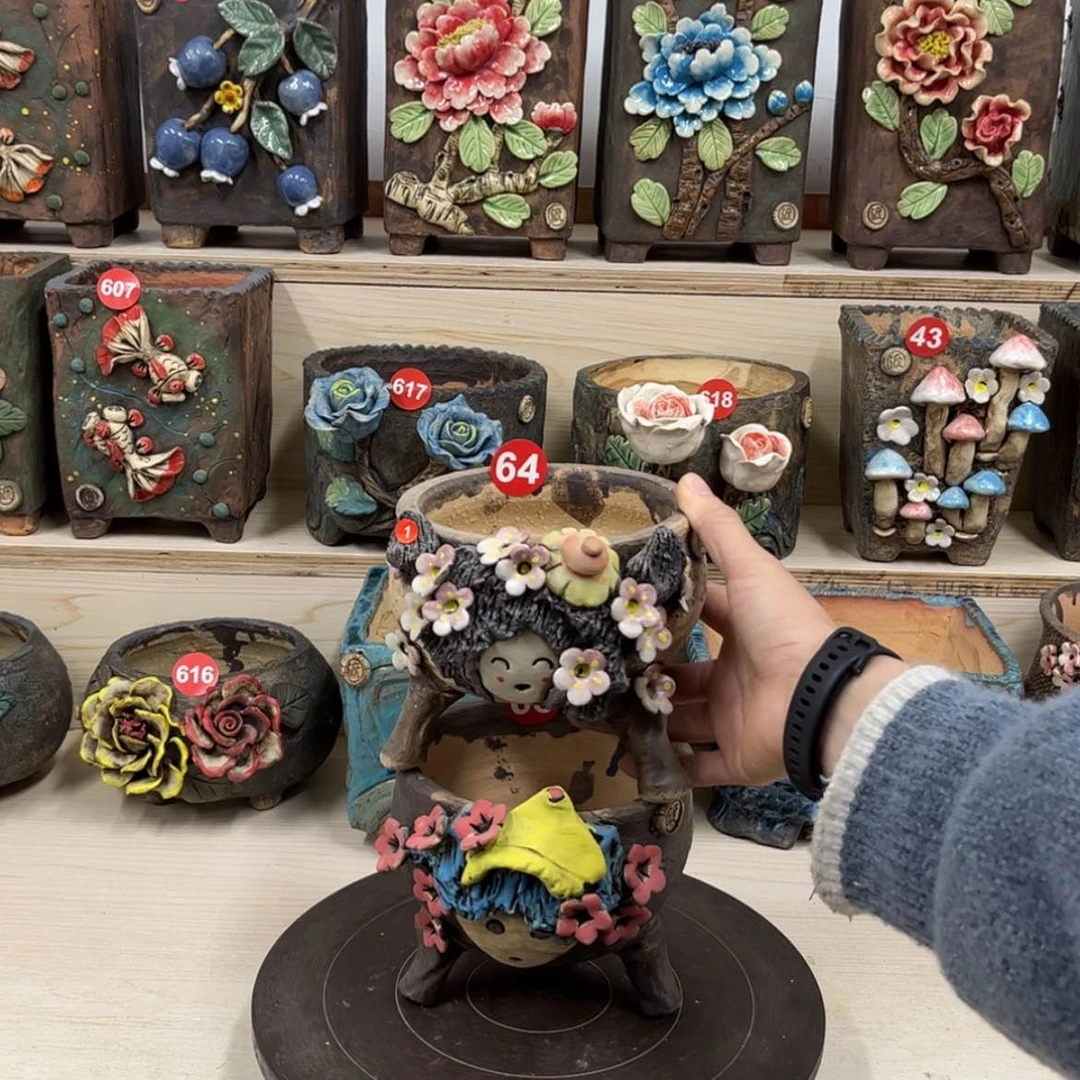 【闪购商品】紫砂花盆菲*、2个%%1%%%%%%