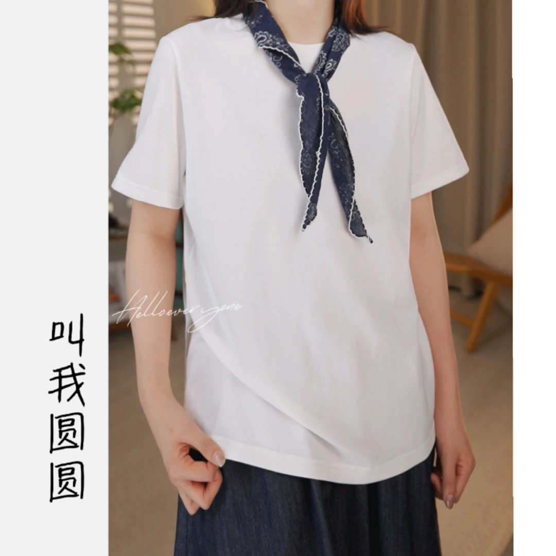 圆圆【秋T】显瘦舒适半袖百搭圆领休闲必备显瘦T恤 YY  11468