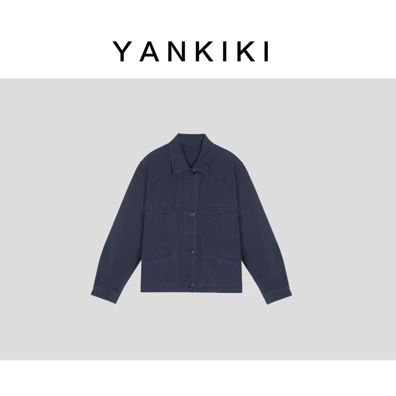 藏青色外套 YANKIKI 2025春款NEW