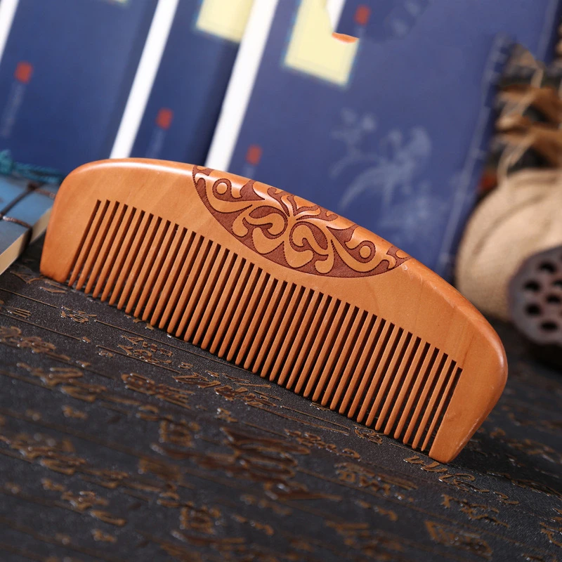 新疆包邮桃木梳子天然正品家用木质实木防静电脱发男女士长发专用