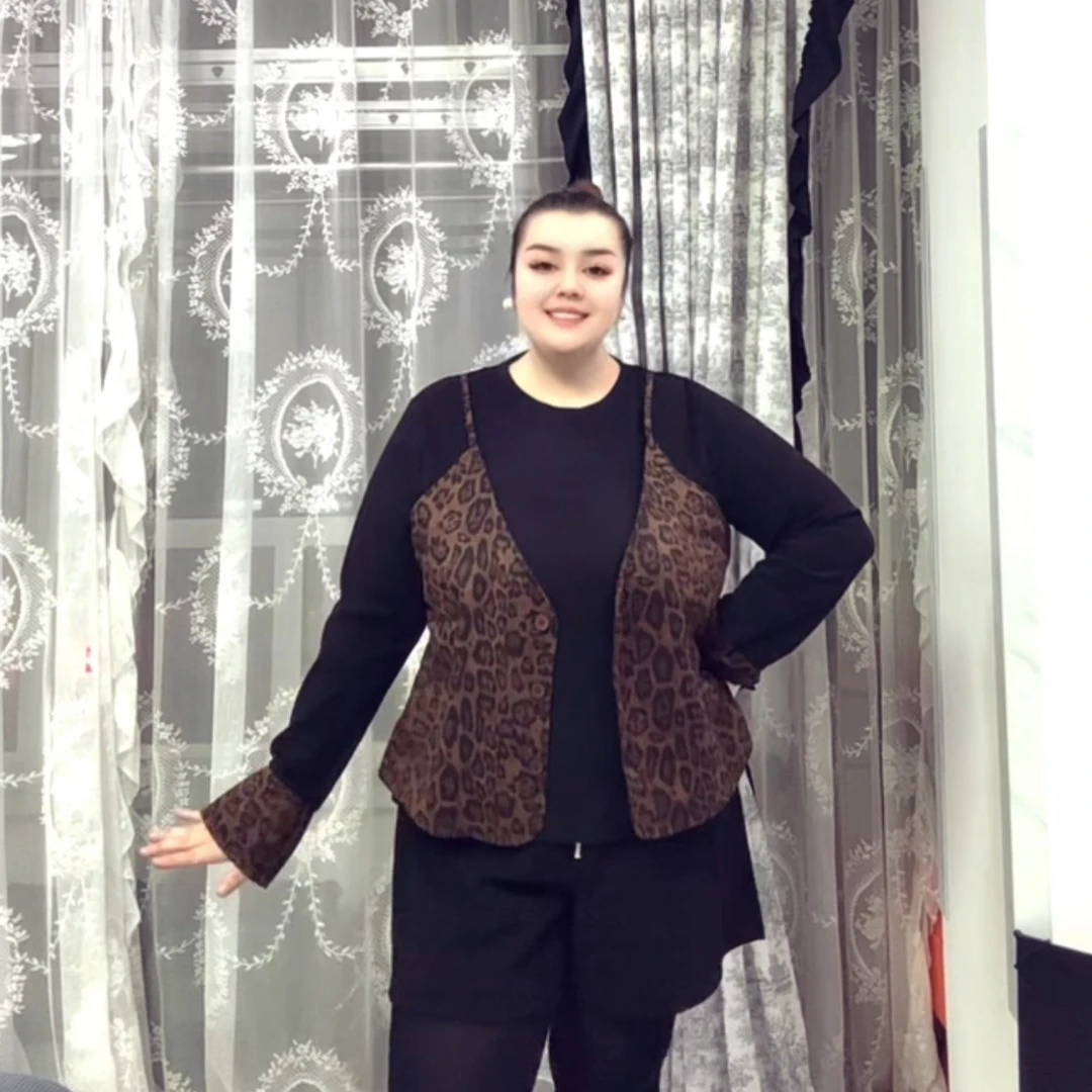 九月家大码胖mm加两件上衣