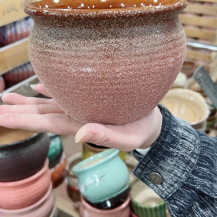 有孔.凑满10元发货多肉陶瓷花盆！