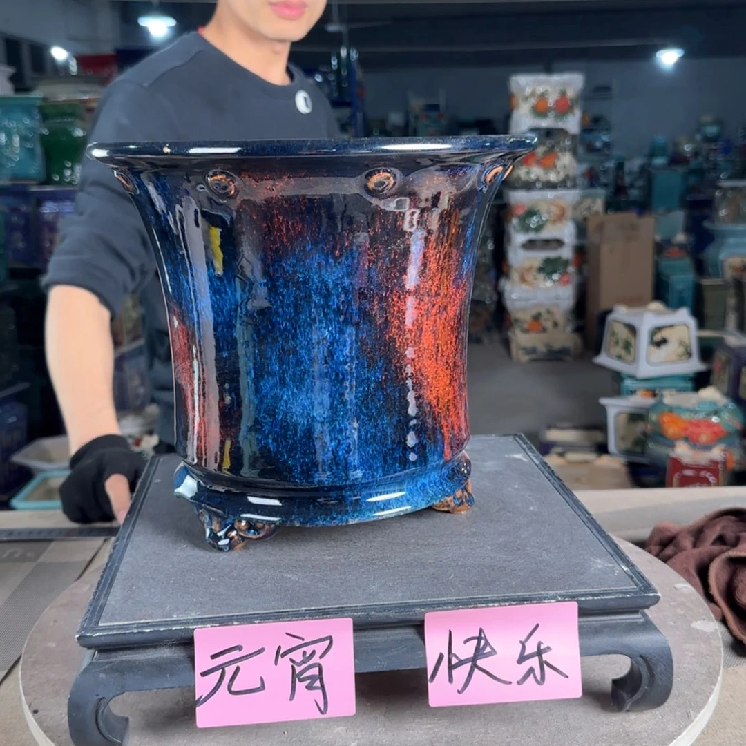 一风堂石湾花盆。027