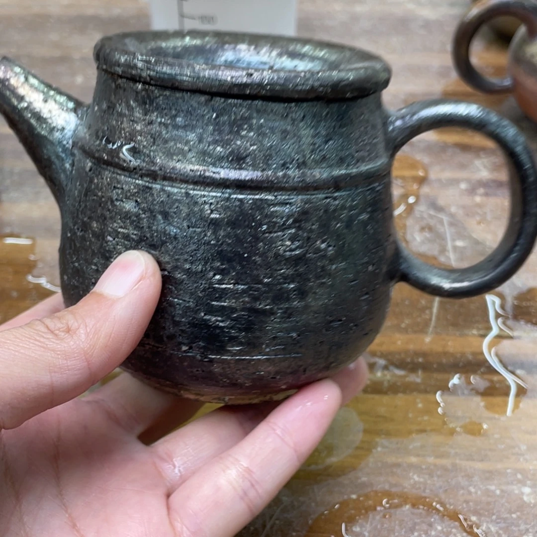 众***人纯手工柴烧茶壶茶具瑕