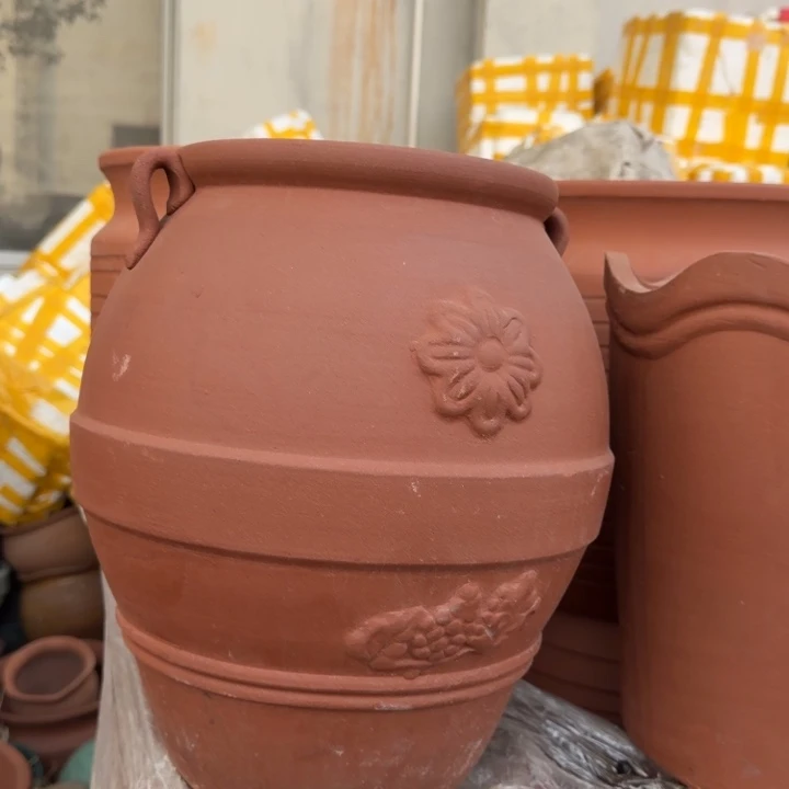 紫砂花盆口21高35宜兴紫砂