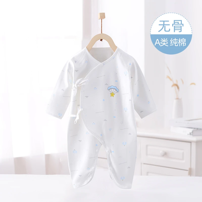 新生婴儿儿衣服春秋款刚出生宝宝哈衣爬服长袖新生儿连体衣蝴蝶衣