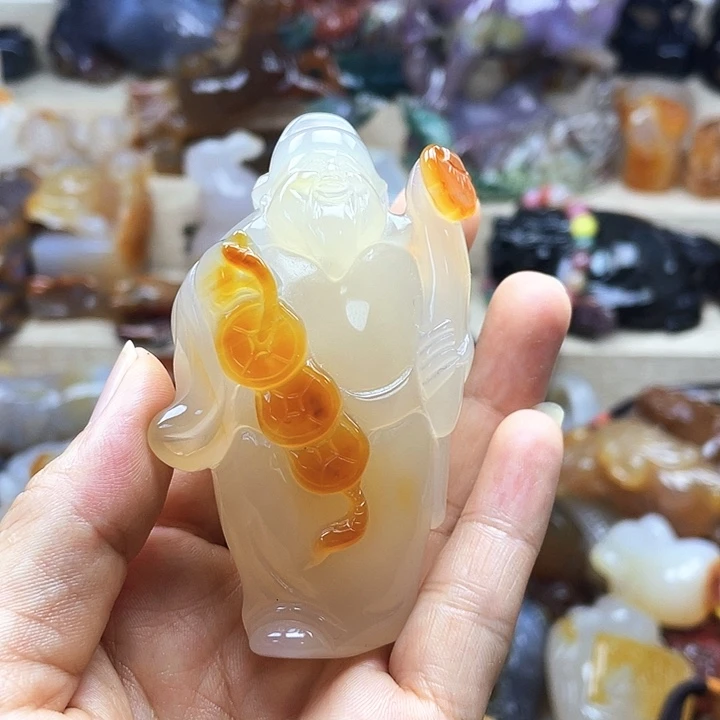 桃***记未镶嵌饰品玛瑙/玉髓