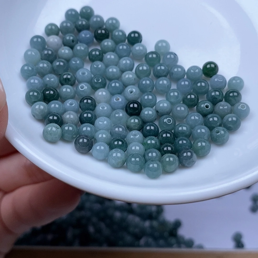 散珠翡翠翡翠散珠100颗卡4+