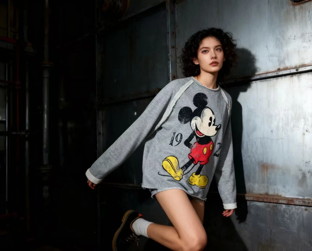 短袖常规款长袖休闲风插肩袖T恤宽松大版休闲中长款