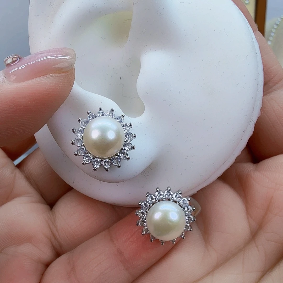 未镶嵌淡水珍珠耳饰