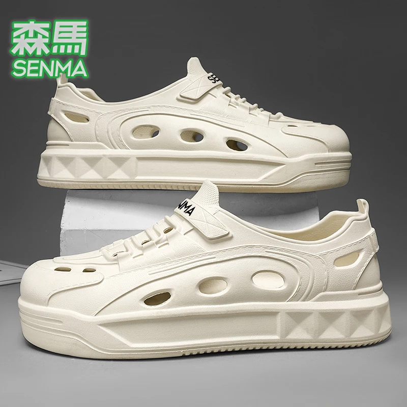 森马洞洞鞋男款夏季外穿新款防滑防臭沙滩eva凉鞋开车透气凉拖男