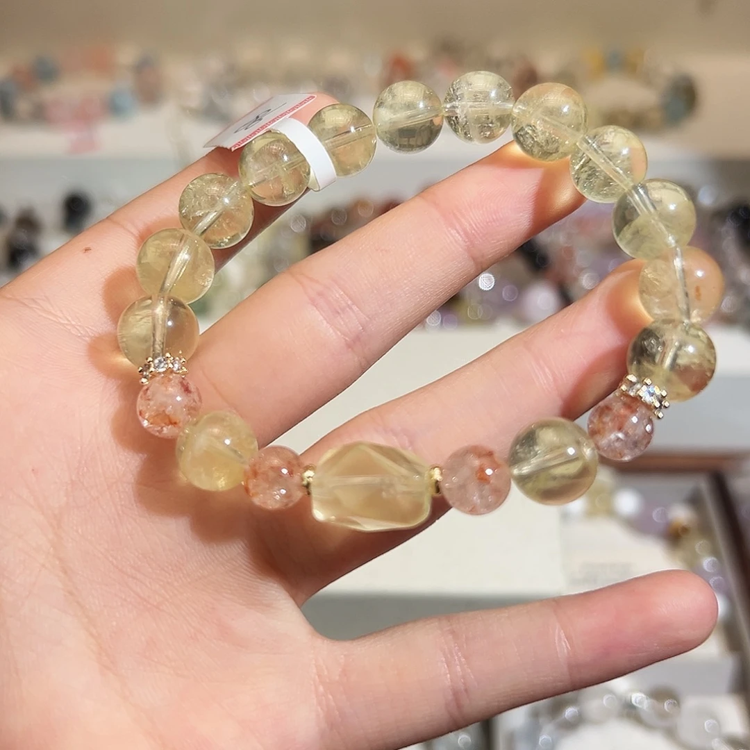 合金手链烟晶黄阿塞